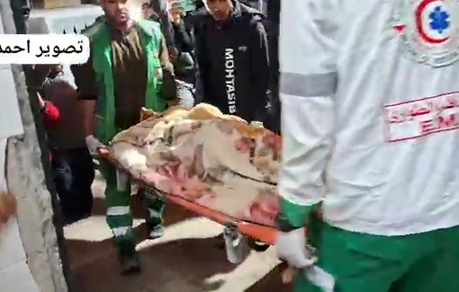 Thumbnail preview image for the video titled: Journalist Muhammad Khreis and his wife killed by Israeli airstrike