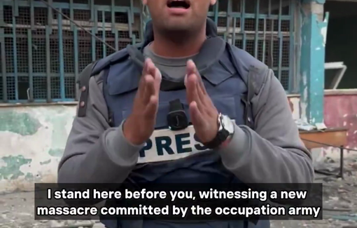 Thumbnail preview image for the video titled: Journalist's outcry from the scene of yet another school massacre