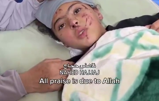 Thumbnail preview image for the video titled: 8 y/o Minna Aql: sole survivor of Israeli massacre of her family